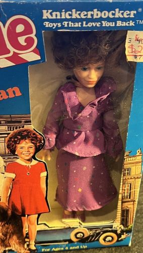 Vintage 1982 the world of annie 6&#034; doll knickerbocker toys miss hannigan new box