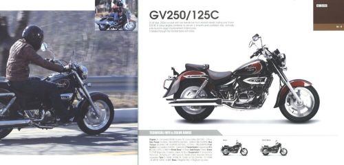 Hyosung brochure 2010 D catalog ST7 GV 650 250 125C GT650R RX125SM RX125D RT125D-