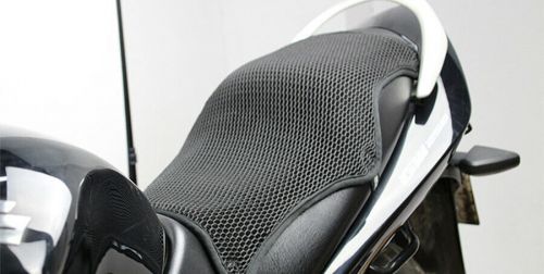 Summer motorcycle seat cover heat insulation protector pad black 3d mesh fabric