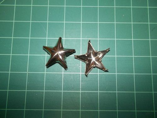 2 SCHOTT Perfecto ONE STAR Leather Biker Jacket REPLACEMENT Emblems SILVER Studs