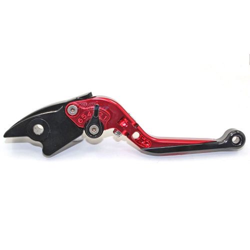 Red cnc folding brake &amp; clutch levers hyosung gt650r 2006 2007 2008 2009 2010