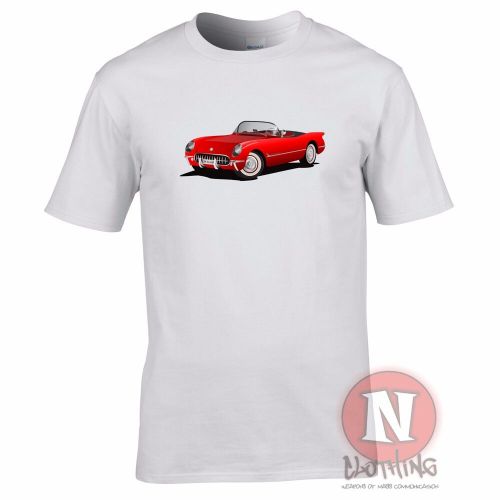 Chevy Corvette classic American sports muscle car motoring t-shirt retro auto