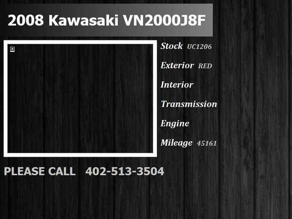 2008 kawasaki vn2000j8f