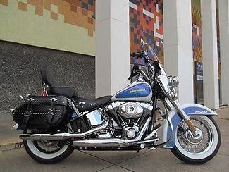 2010 White Harley FLSTC Heritage Softail Classic