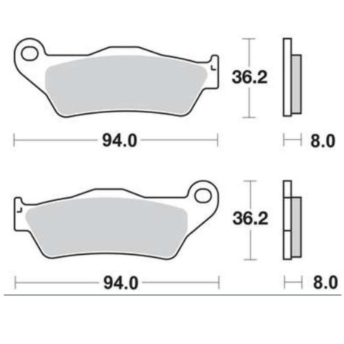 Sinter brake pads for KTM LC4 EXC-F EXC SX Husaberg Husqvarna WR TE FE SM FC CR-