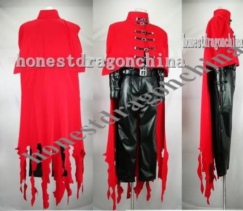 Anime Final Fantasy Vincent Valentine Costume Cosplay Kadaj Custom made