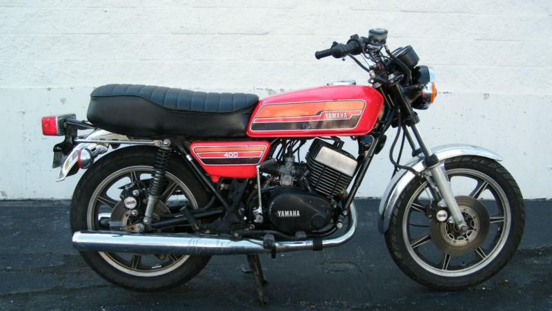 1976 yamaha rd400 with just 7,570 miles from new - very original, no reserve