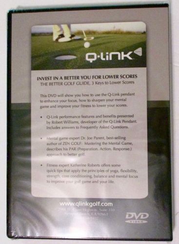 Q-link dvd &#034;better golf guide:  3 keys to lower scores factory sealed new