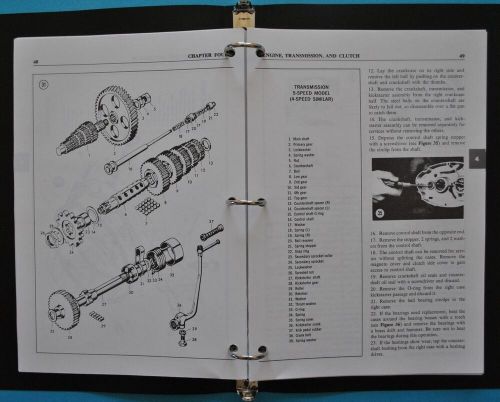 1964 - 1975 hodaka motorcycle service manual book ace 100 super rat 125 wombat