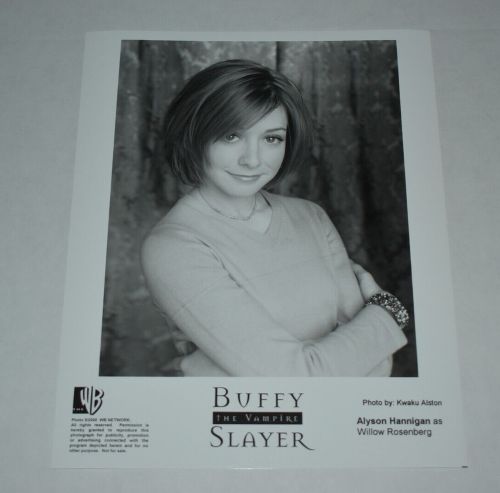 Alyson hannigan buffy television press promo vintage 8x10 photograph