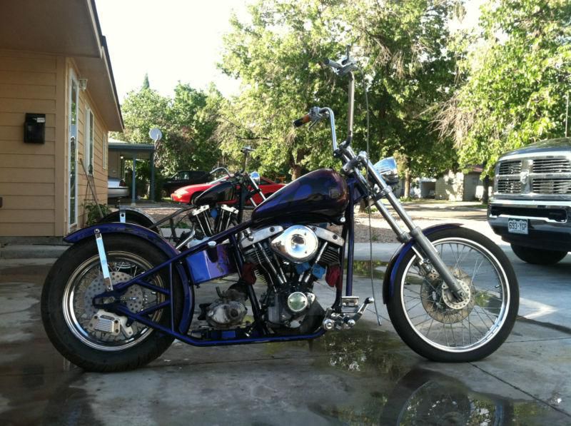 1977 hd shovel/ paucho frame