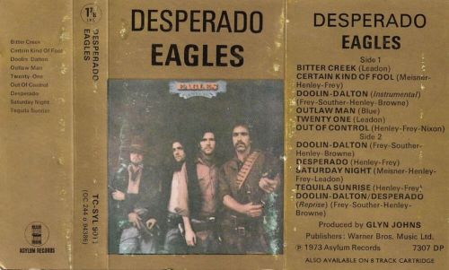 Eagles desperado cassette album rock country rock, folk rock