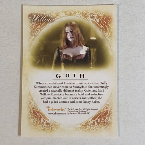 Buffy The Vampire Slayer Trading Card Women Of Sunnydale #13 Alyson Hannigan