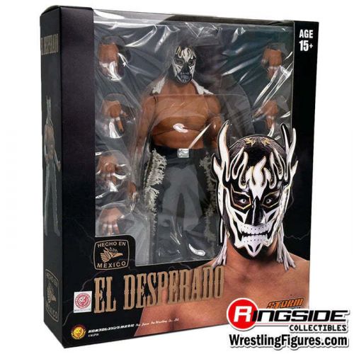 2024 njpw storm collectibles exclusive el desperado [with white mask] action fig