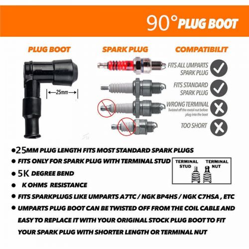 Ignition Coil For 50 70 110 125 150 200 250CC Chinese Motor ATV DirtBike Scooter