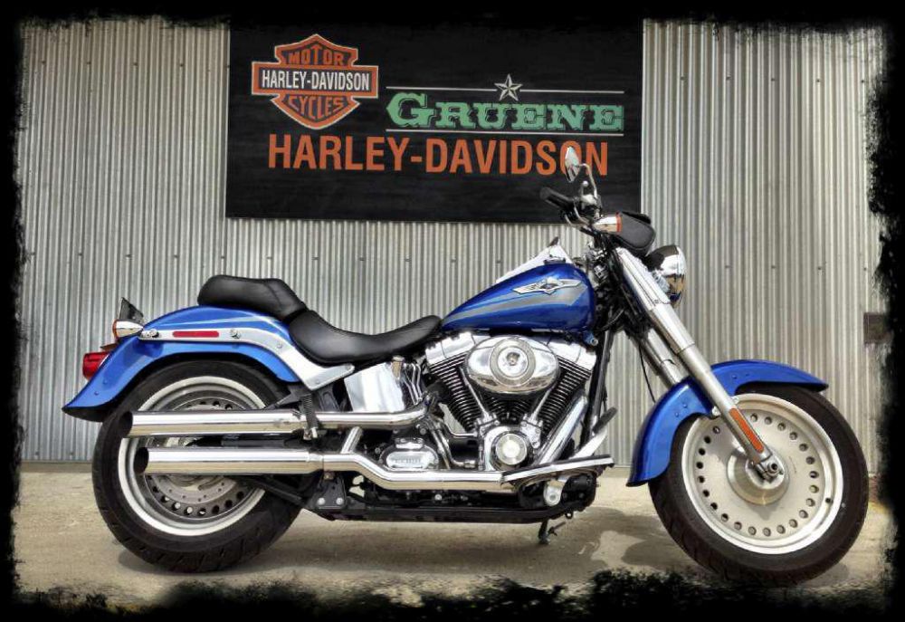 2007 harley-davidson flstf softail fat boy  cruiser 