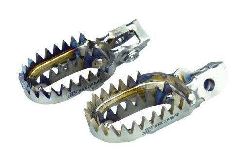 Scar Racing Titanium Foot Pegs S5516 KTM/Beta/Sherco/Husqvarna/Husaberg/GasGas