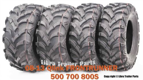 25X8X12 25X10X12 Set4 ATV Solid Mud Tire fit 08-13 Qlink FRONTRUNNER500 700 800S
