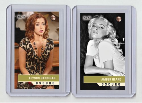 Alyson hannigan rare mh oscuro #&#039;d x/3 tobacco card no. 49