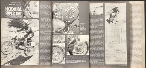 1973 Hodaka Super Rat 100 5p Motorcycle Test Print Article