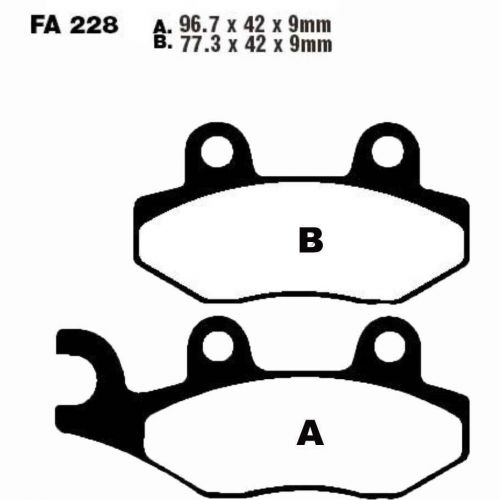 Brake pads SFA228 for Aeon Benelli Kymco Generic Hyosung Keeway Peugeot Suzuki-