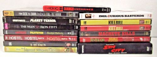 Quentin Tarantino/Robert Rodriguez DVD Lot-Planet Terror/ Kill Bill 1&amp;2/Sin City