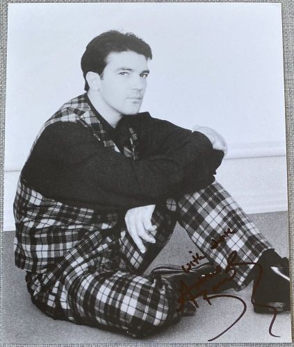 Antonio Banderas Signed In Person 8x10 B&amp;W Photo - Desperado