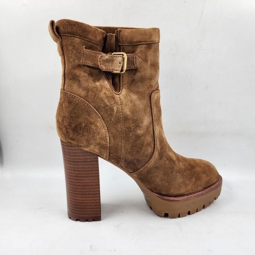 Veronica beard hannigan platform high heel booties women&#039;s 9 m hazelwood suede