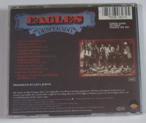 Eagles  Desperado CD USED - Asylum Records (Germany)