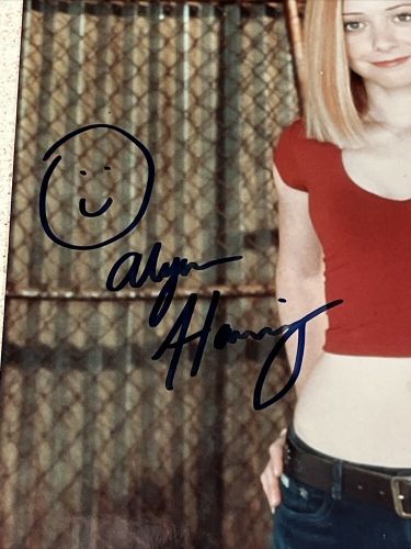 Alyson hannigan signed 8x10 photo + coa  buffy willow autograph