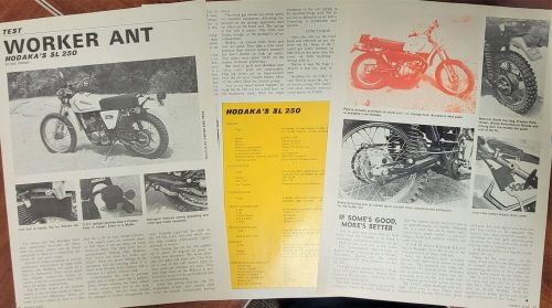 1977 Hodaka SL250 4p Motorcycle Test Print Article