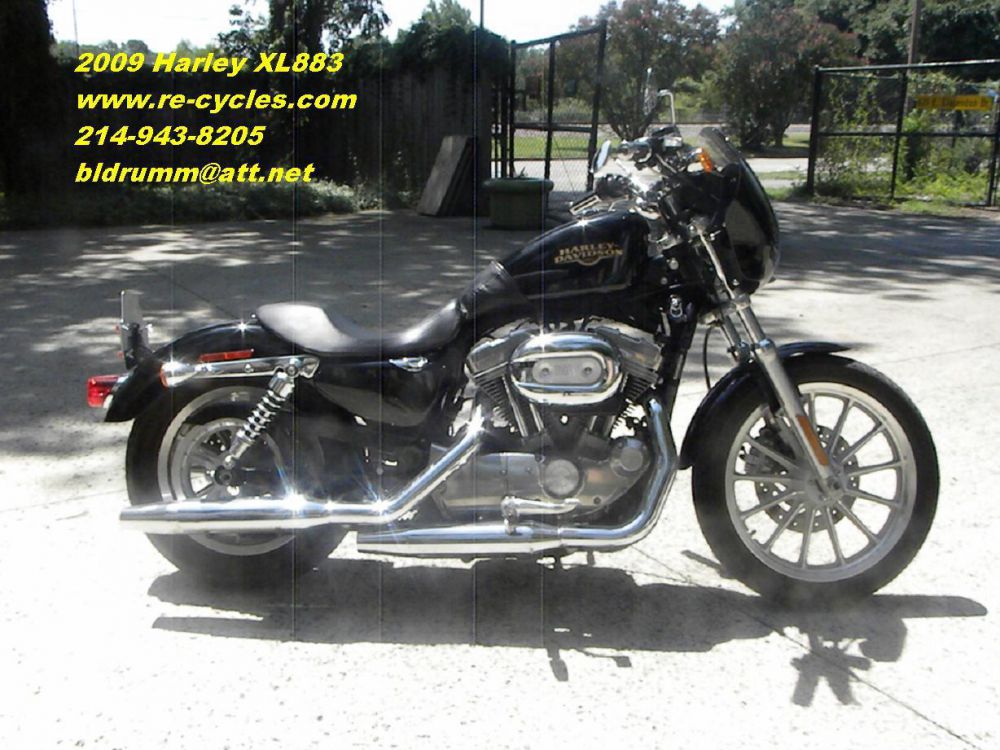 2009 harley-davidson xl883 sportster  cruiser 