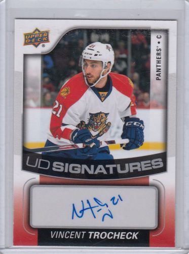 2015-16 upper deck ud signatures vincent trocheck autograph