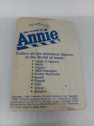 1982 Knickerbocker Miss Hannigan World Of Annie Miniatures 2.5 Doll Figure