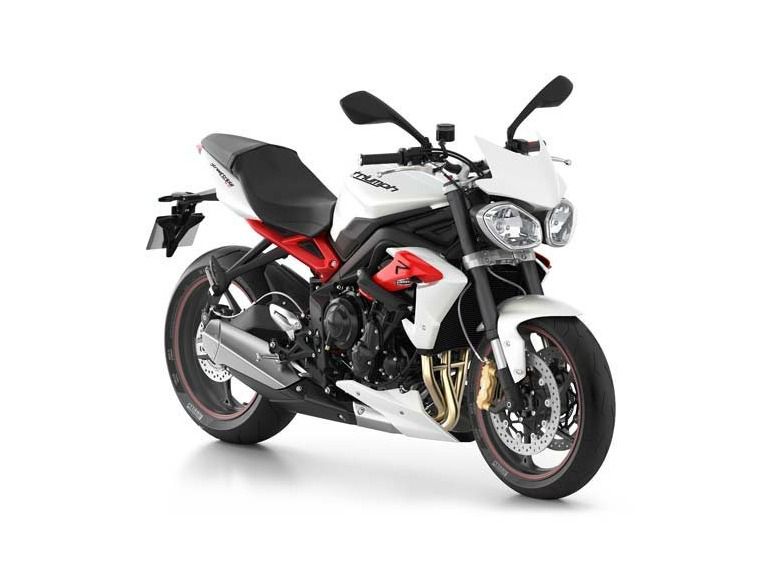 2013 triumph street triple r abs - crystal white 