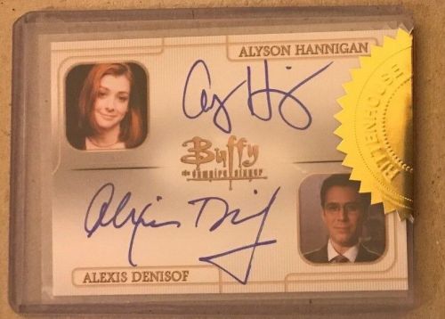 BUFFY - ULTIMATE COLLECTOR&#039;S SET 3 DUAL AUTOGRAPH ALYSON HANNIGAN/ALEXIS DENISOF