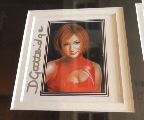 Alyson Hannigan Willow Autograph 8x10/Duncan Gutteridge Signed Art x4 Framed