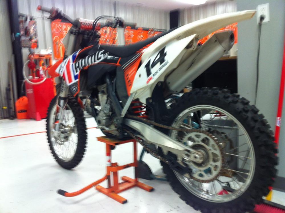 2012 ktm 350sx-f  dirt bike 