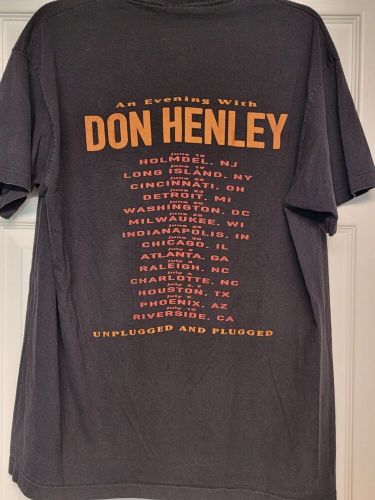 Eagles don henley vintage 90s desperado unplugged tour rock band t-shirt mens xl