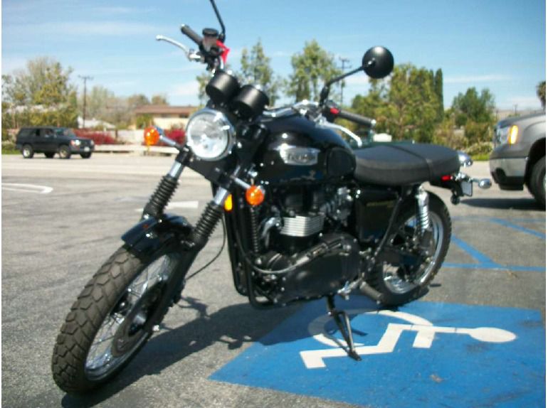 2013 triumph scrambler - jet black 