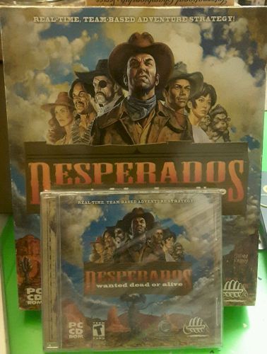 Desperados: wanted dead or alive - big box w/ brand new sealed jewel case rare!