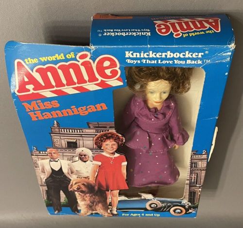 1982 knickerbocker-miss hannigan 6&#034; the world of annie vintage (read desc:)