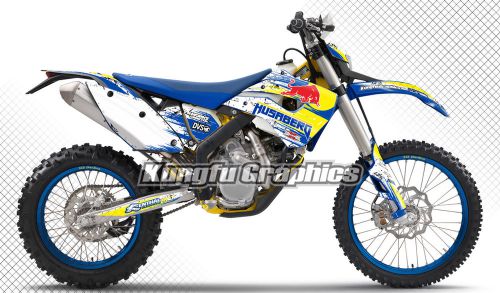 2009 2010 2011 2012 Husaberg FE FX FS Enduro Bike Decal Wrap Kungfu Graphics Kit