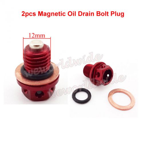 2x magnetic oil drain bolt plug atc70 honda crf50 xr50 lifan 125cc pit dirt bike