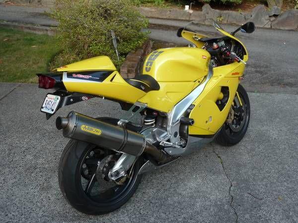 2000 aprilia rsv 1000 mille italian sport bike yellow