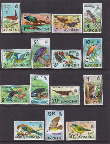 St Vincent 1970-71 Birds Set to $2.50 UMM MNH SG285-299