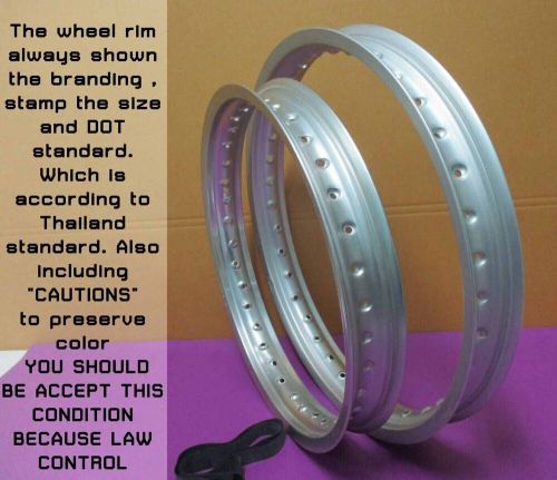 Hodaka ace100 model  92b  front &amp; rear aluminium silver wheel rim set  *bi6005*