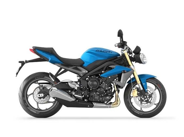 2013 triumph street triple abs - caribbean blue 