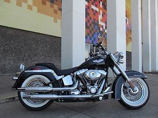 Harley-davidson : softail 2010 black harley davidson flstn!