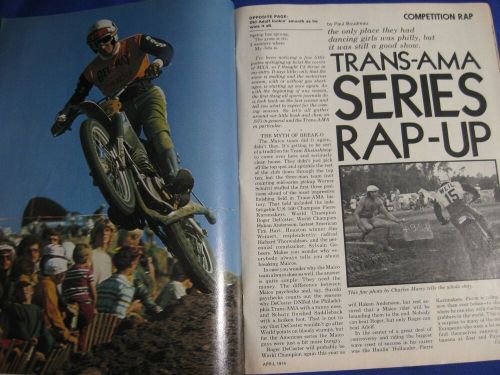 Motocross action magazine-april 1974-penton 250-hodaka 125-saddleback trans ama